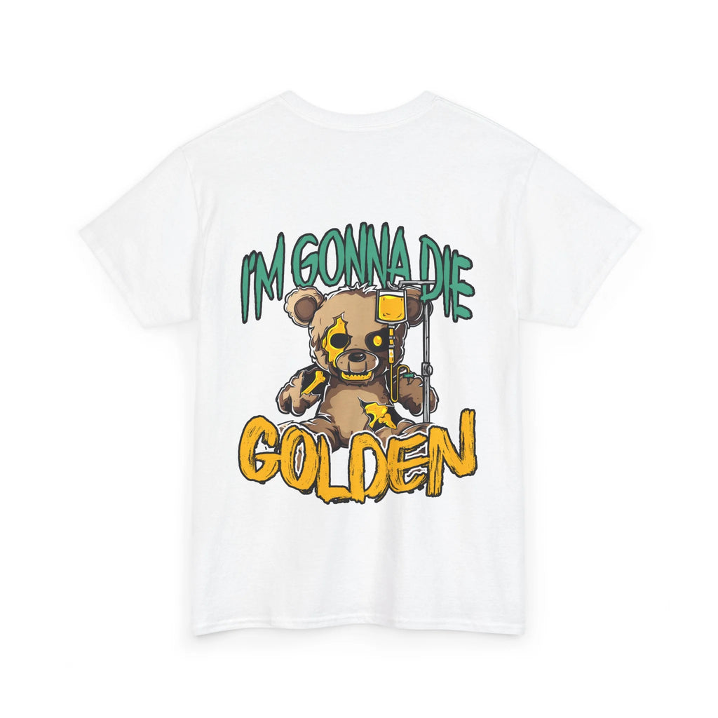 Golden Tee, white, back view