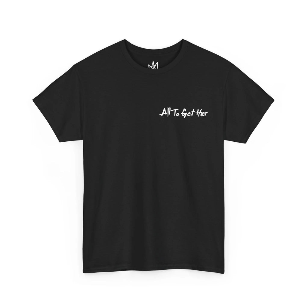Lips Tee Black, front view