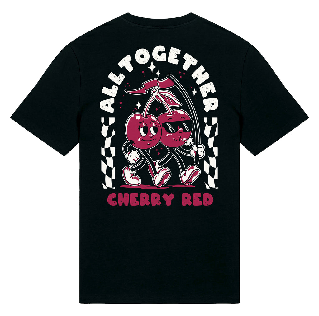 Cherry Red Tee, back view